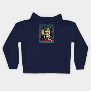 Cute Halloween Frankenstein Kids Hoodie